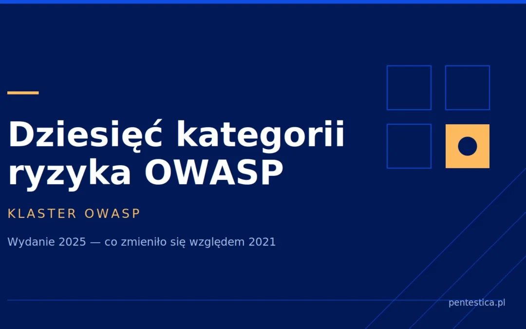 OWASP Top 10 — lista kategorii ryzyka i co każda oznacza w praktyce