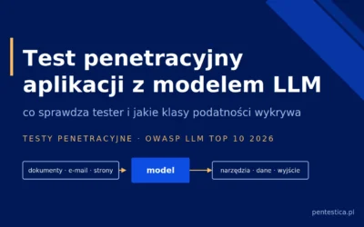 Aplikacja oparta na LLM: co sprawdza test penetracyjny i jakie klasy podatności wykrywa